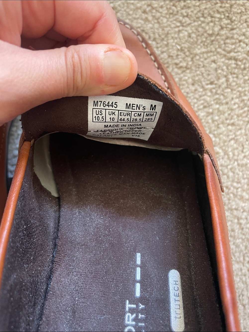 Rockport Men’s Leather Penny Loafers in Tan Brown - Picture 3 of 7